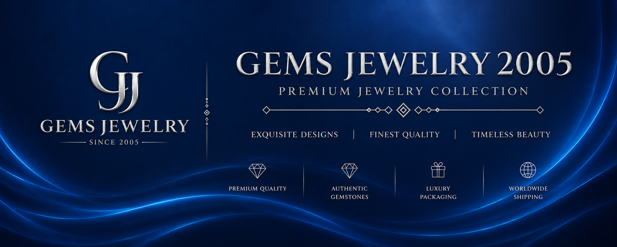 Gems Jewelry Banner